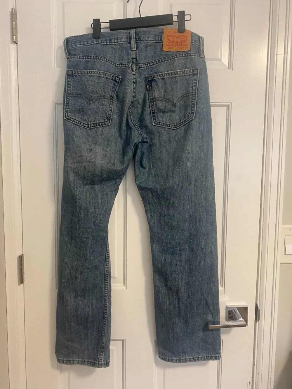 Levi's 514 Jeans Mens 32x30 BlueStraight Fit Medium Wash Denim Casual Pant